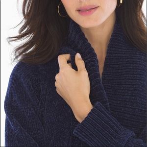 SOMA Chenille Cocoon Wrap M Galaxy Blue NWT